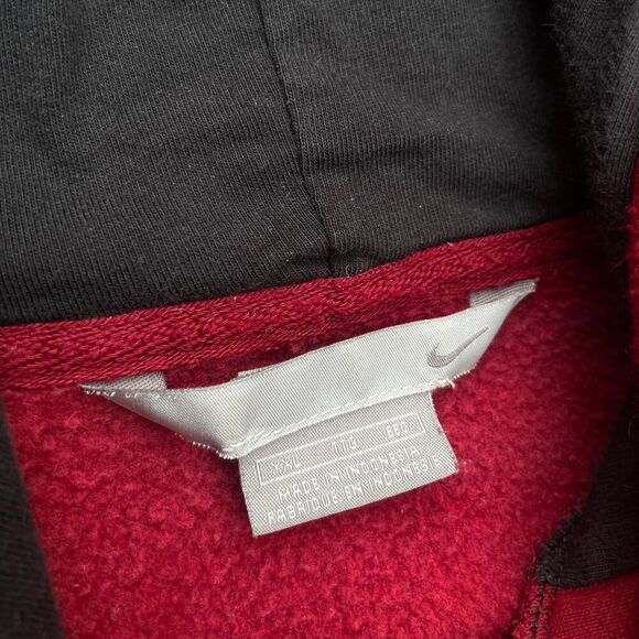 2000s nike maroon raglan hoodie - Picture 3 of 5